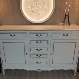 Credenza laccata bianca a 2 ante mod. 728